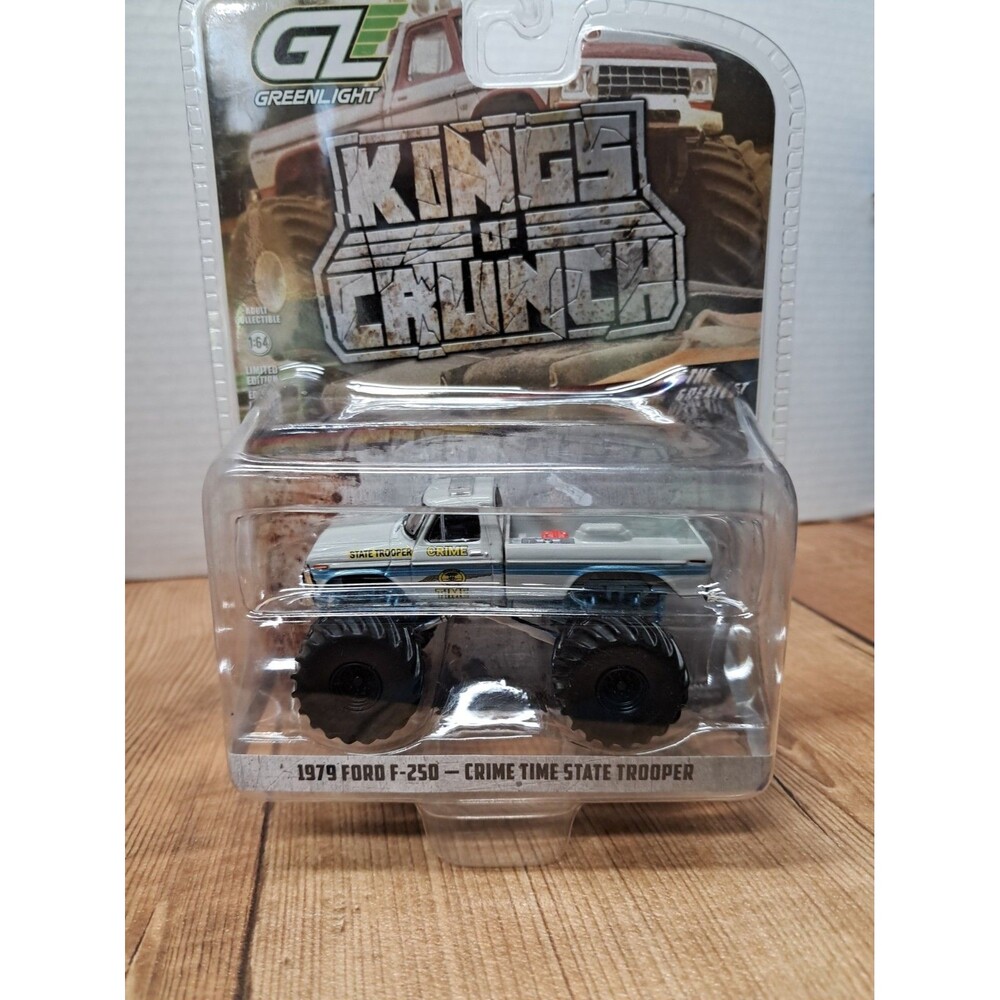 Greenlight Kings of Crunch 1970 Ford F-250 Crime Time State Trooper BQ1